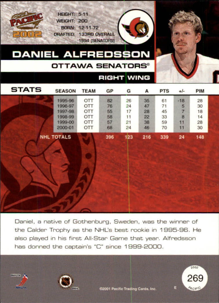 B0106- 2001-02 Pacific Hockey Karten 1-452 + Rookies -du Pick- 15 + Free US - Bild 239 von 391