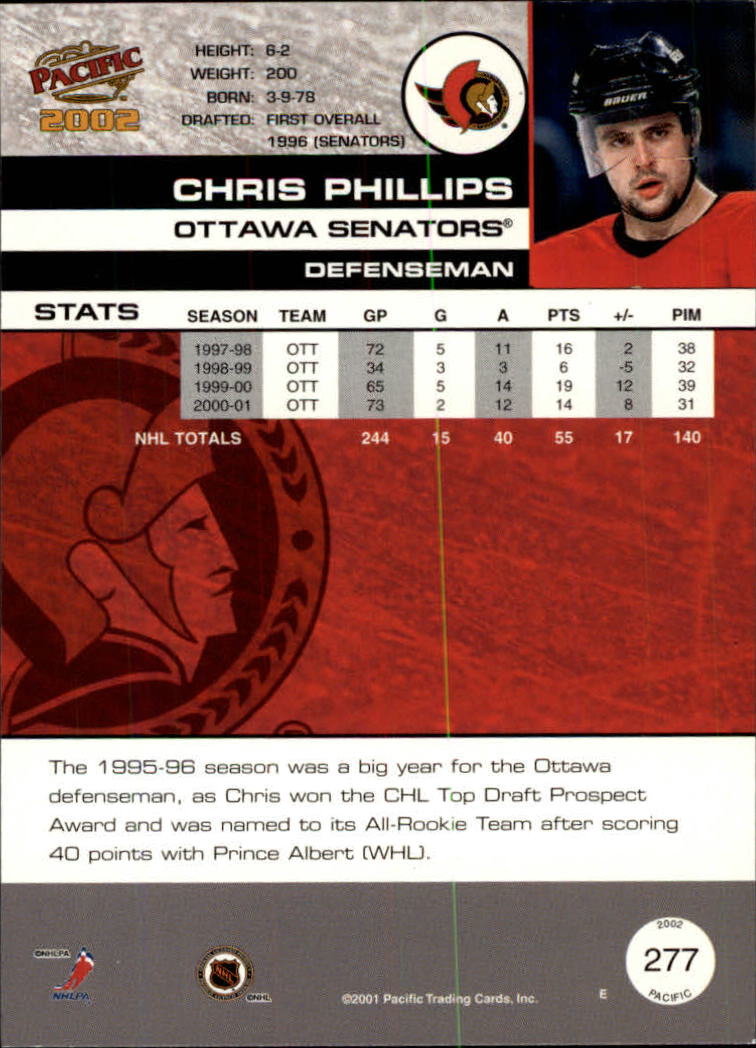 B0106- 2001-02 Pacific Hockey Karten 1-452 + Rookies -du Pick- 15 + Free US - Bild 249 von 391