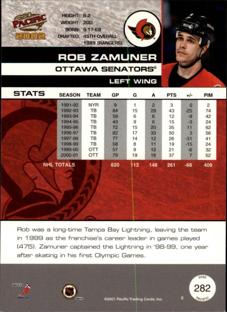 B0106- 2001-02 Pacific Hockey Karten 1-452 + Rookies -du Pick- 15 + Free US - Bild 257 von 391