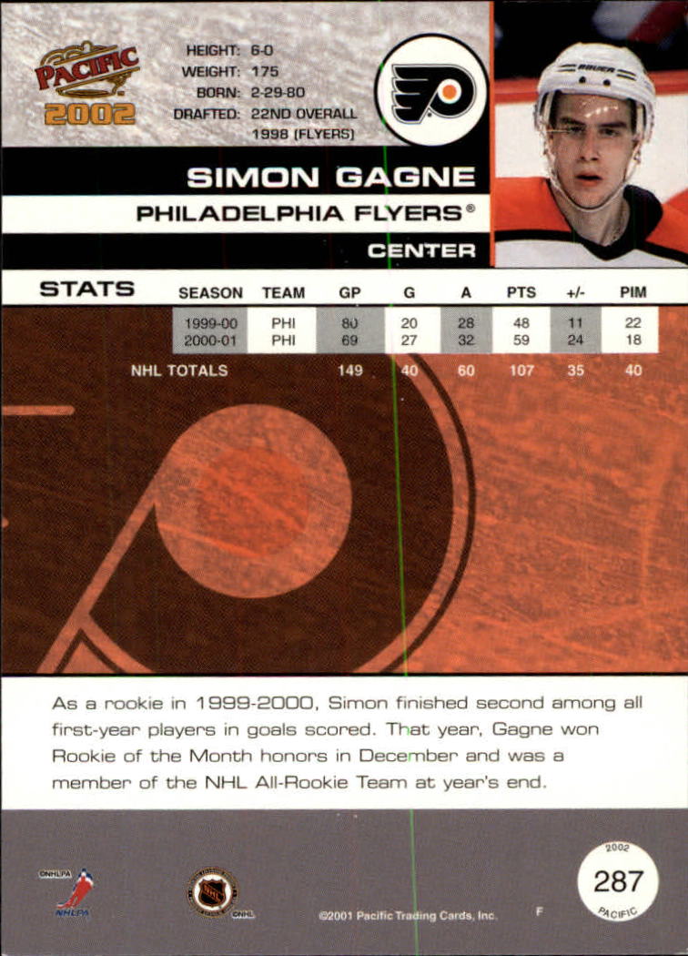 B0106- 2001-02 Pacific Hockey Karten 1-452 + Rookies -du Pick- 15 + Free US - Bild 261 von 391