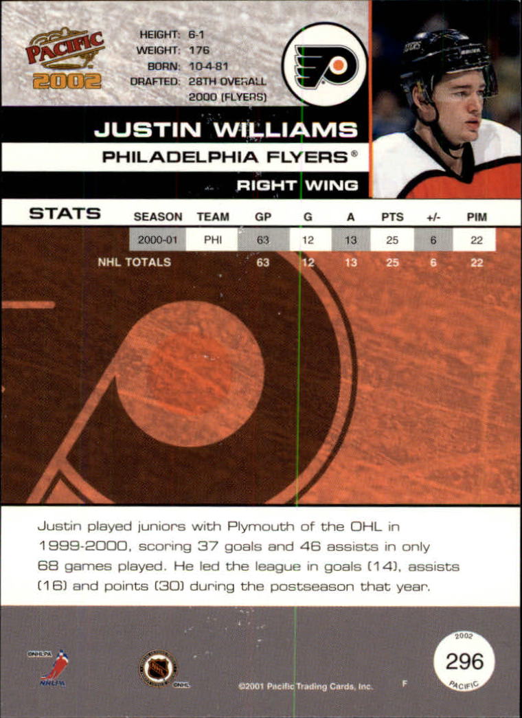 B0106- 2001-02 Pacific Hockey Karten 1-452 + Rookies -du Pick- 15 + Free US - Bild 273 von 391
