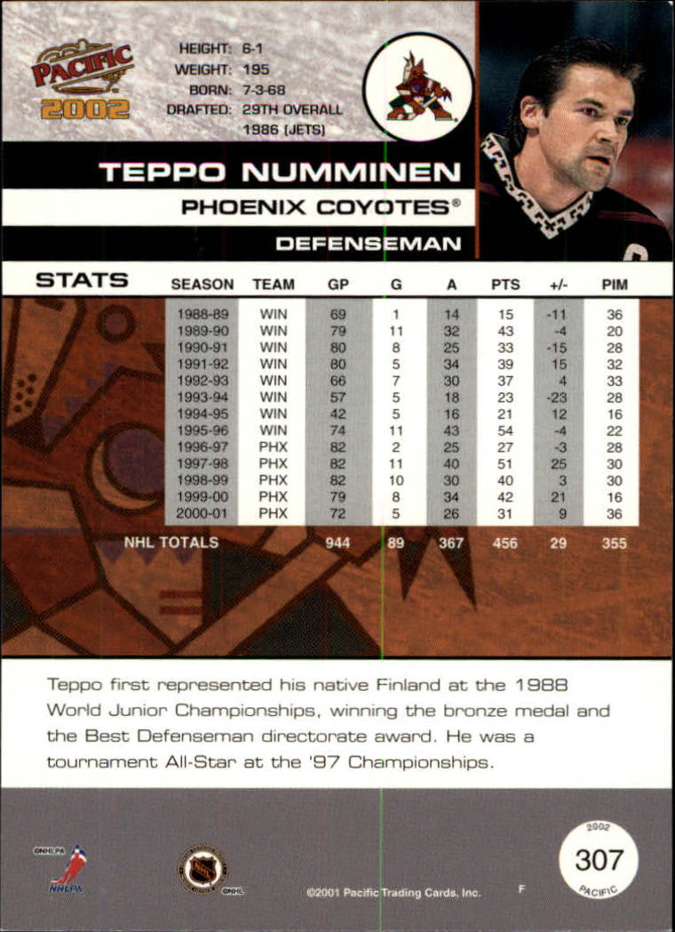 B0106- 2001-02 Pacific Hockey Karten 1-452 + Rookies -du Pick- 15 + Free US - Bild 283 von 391