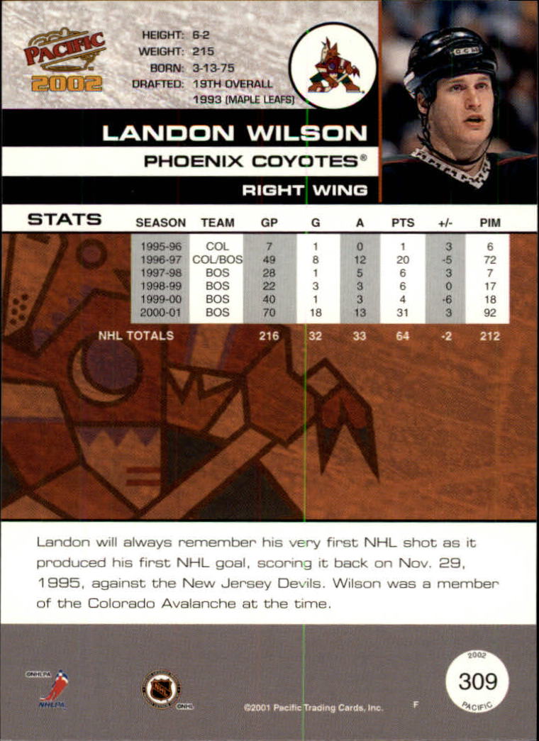 B0106- 2001-02 Pacific Hockey Karten 1-452 + Rookies -du Pick- 15 + Free US - Bild 285 von 391