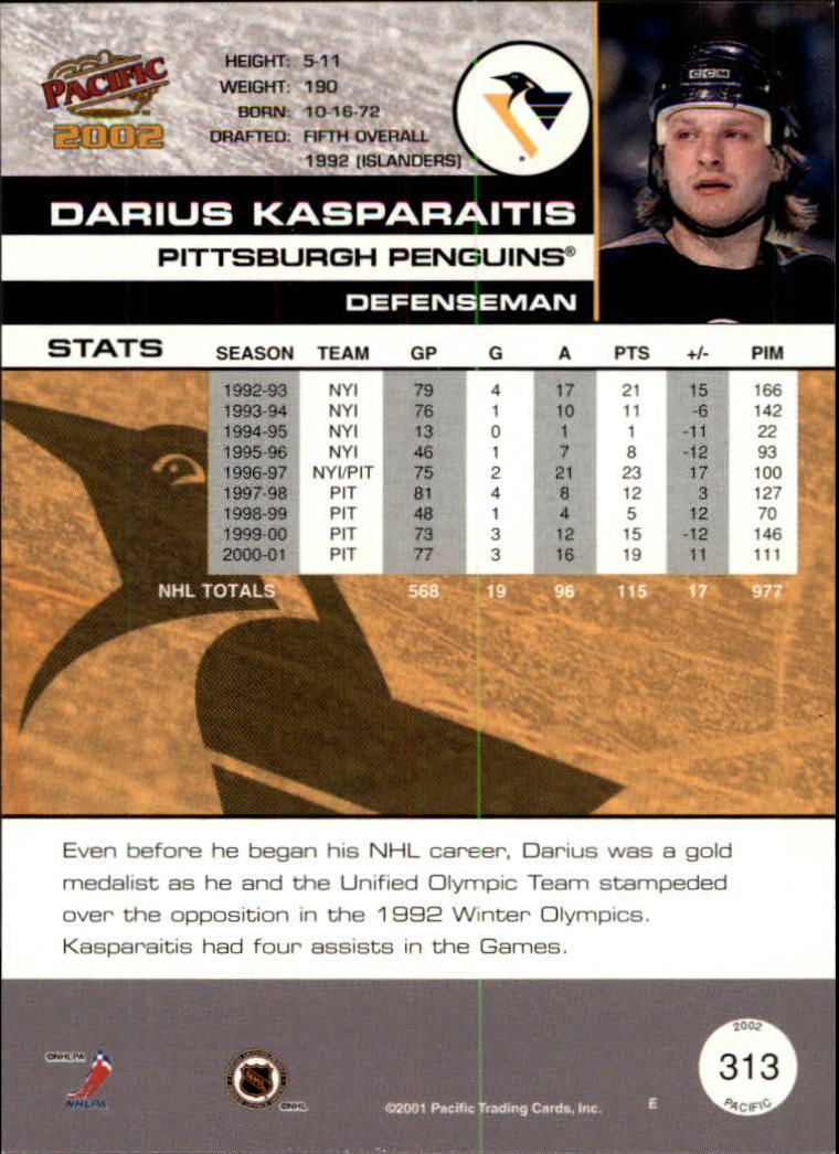 B0106- 2001-02 Pacific Hockey Karten 1-452 + Rookies -du Pick- 15 + Free US - Bild 289 von 391