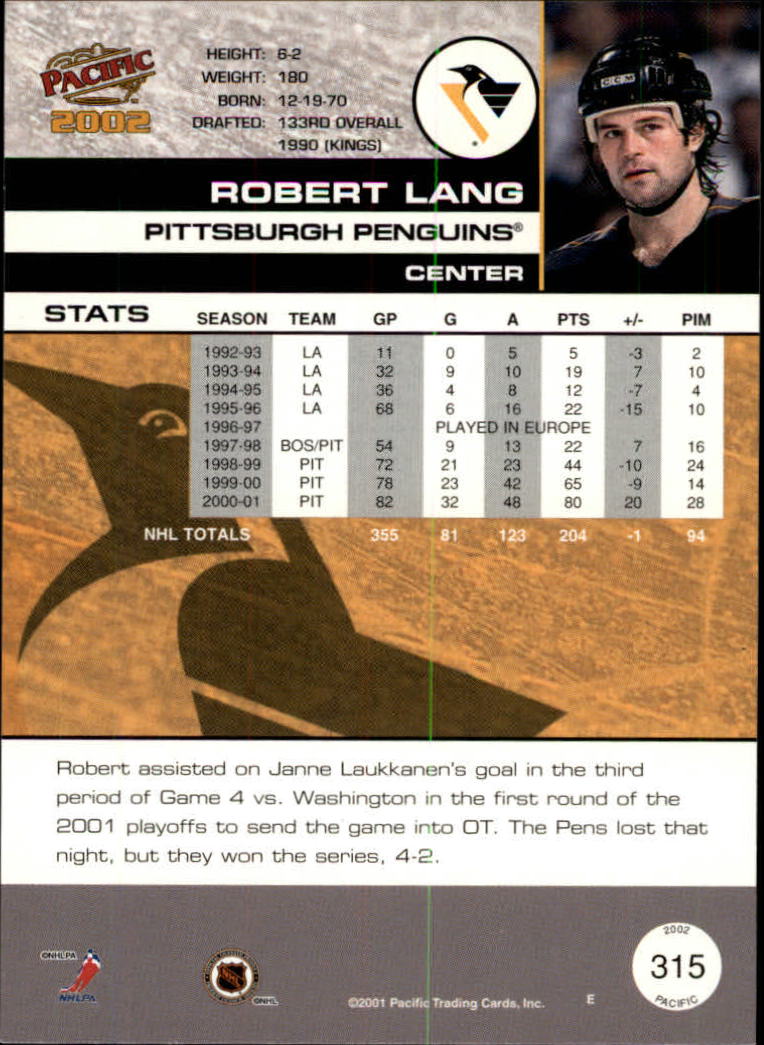 B0106- 2001-02 Pacific Hockey Karten 1-452 + Rookies -du Pick- 15 + Free US - Bild 293 von 391