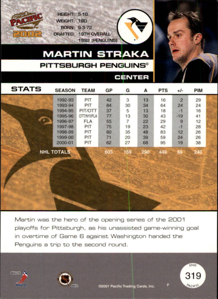 B0106- 2001-02 Pacific Hockey Karten 1-452 + Rookies -du Pick- 15 + Free US - Bild 295 von 391