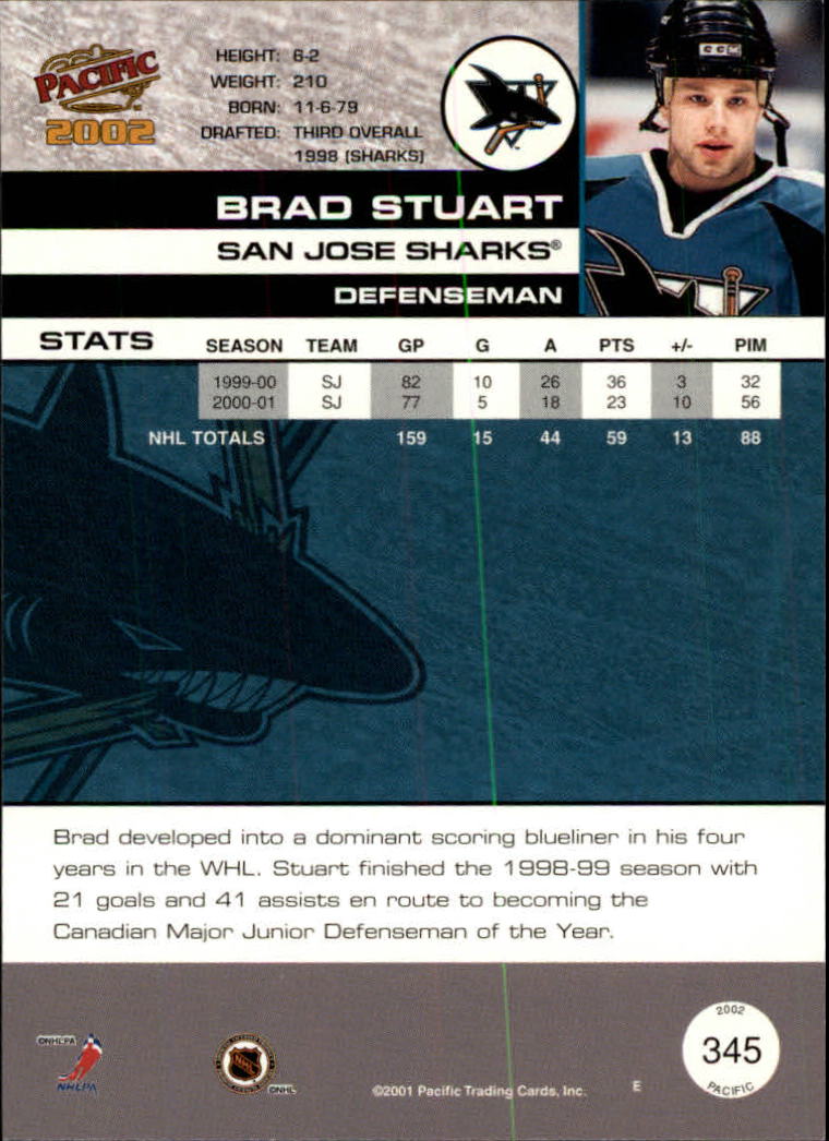 B0106- 2001-02 Pacific Hockey Karten 1-452 + Rookies -du Pick- 15 + Free US - Bild 305 von 391