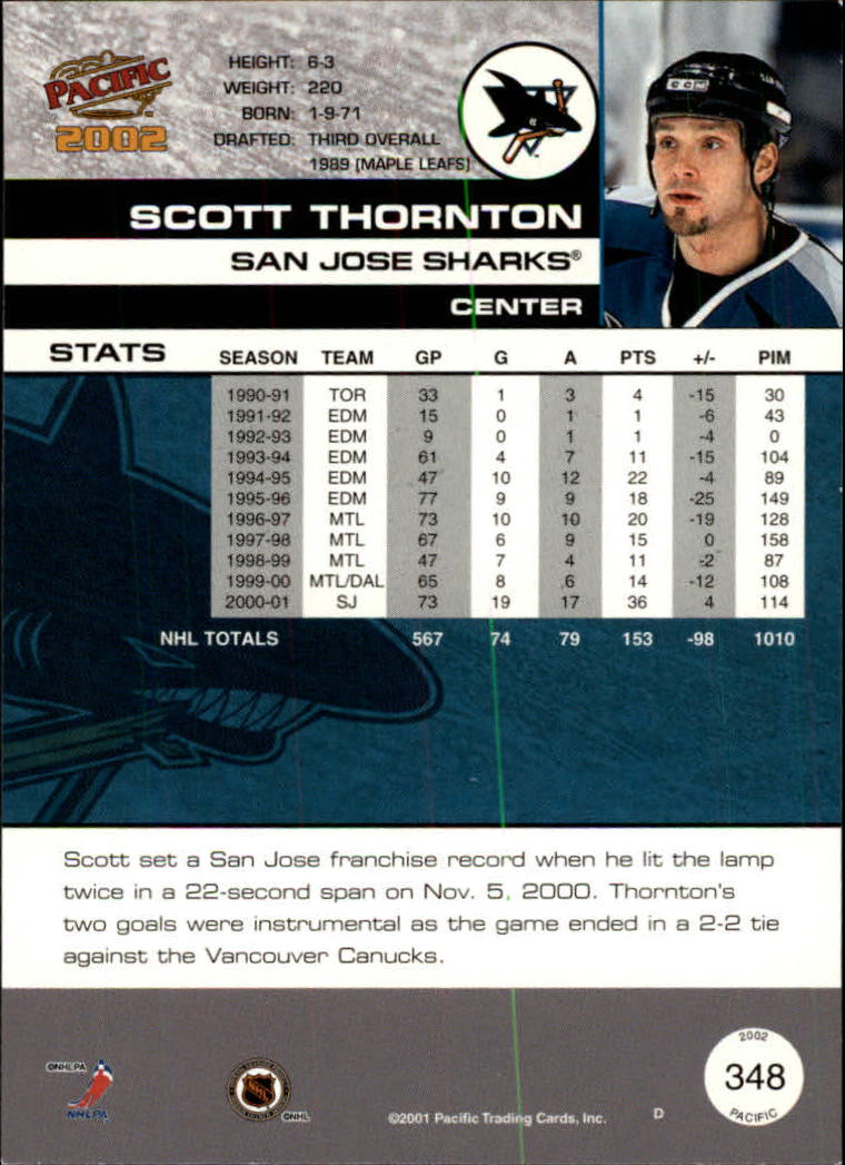 B0106- 2001-02 Pacific Hockey Karten 1-452 + Rookies -du Pick- 15 + Free US - Bild 311 von 391