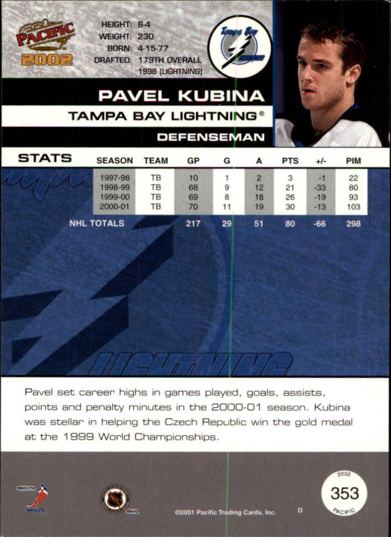 B0106- 2001-02 Pacific Hockey Karten 1-452 + Rookies -du Pick- 15 + Free US - Bild 315 von 391