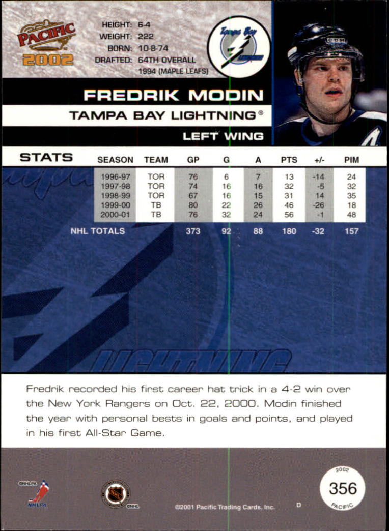 B0106- 2001-02 Pacific Hockey Karten 1-452 + Rookies -du Pick- 15 + Free US - Bild 319 von 391