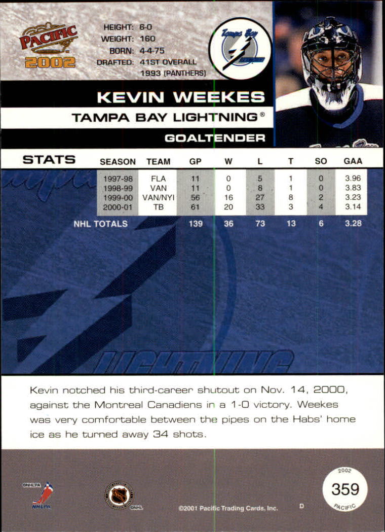 B0106- 2001-02 Pacific Hockey Karten 1-452 + Rookies -du Pick- 15 + Free US - Bild 325 von 391