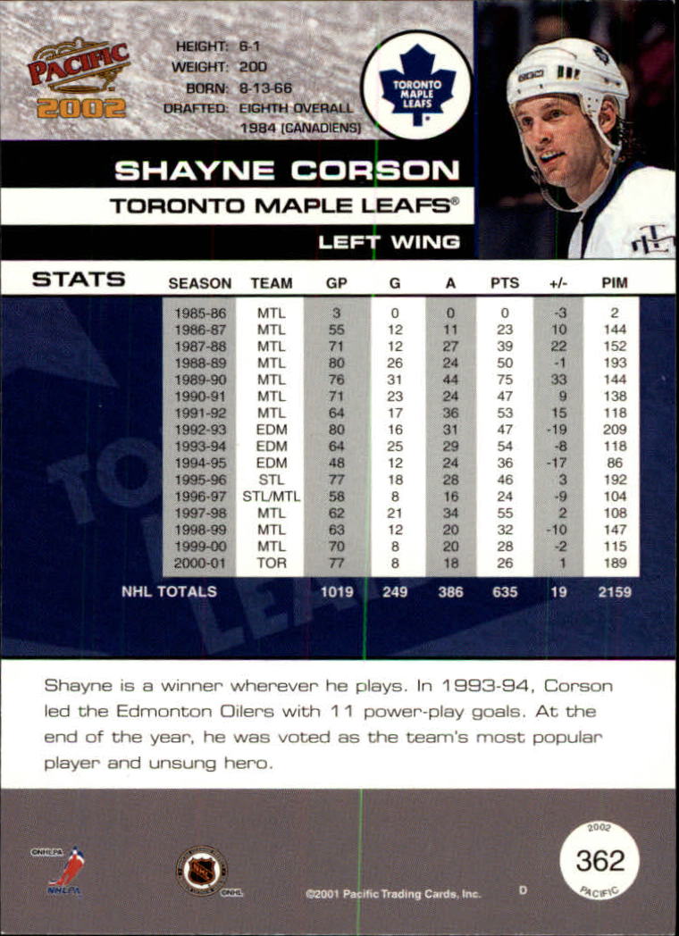 B0106- 2001-02 Pacific Hockey Karten 1-452 + Rookies -du Pick- 15 + Free US - Bild 329 von 391