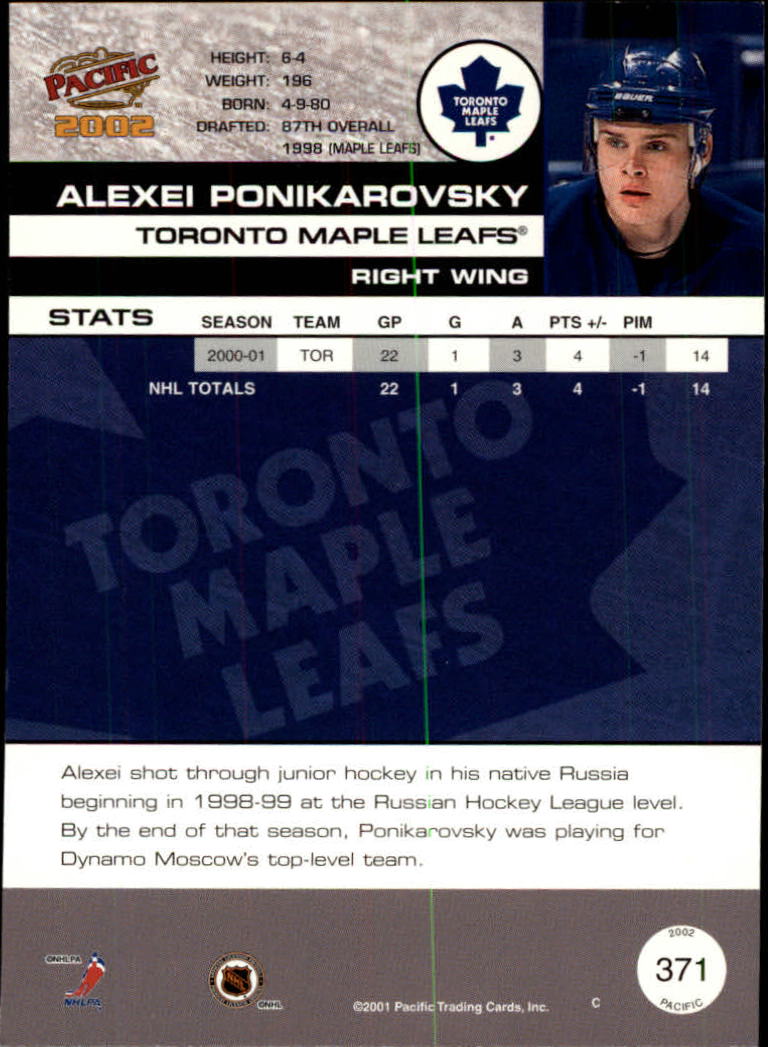 B0106- 2001-02 Pacific Hockey Karten 1-452 + Rookies -du Pick- 15 + Free US - Bild 335 von 391
