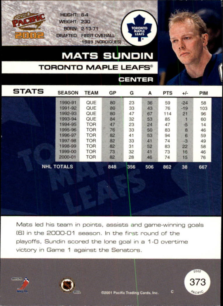 B0106- 2001-02 Pacific Hockey Karten 1-452 + Rookies -du Pick- 15 + Free US - Bild 339 von 391