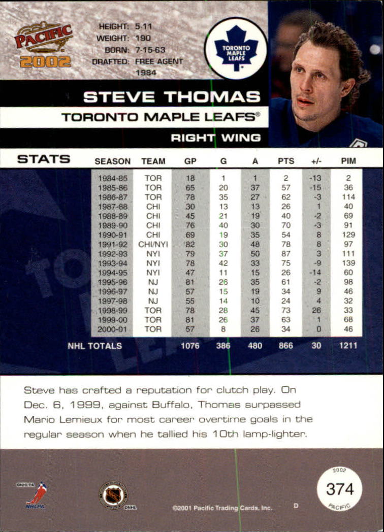 B0106- 2001-02 Pacific Hockey Karten 1-452 + Rookies -du Pick- 15 + Free US - Bild 341 von 391