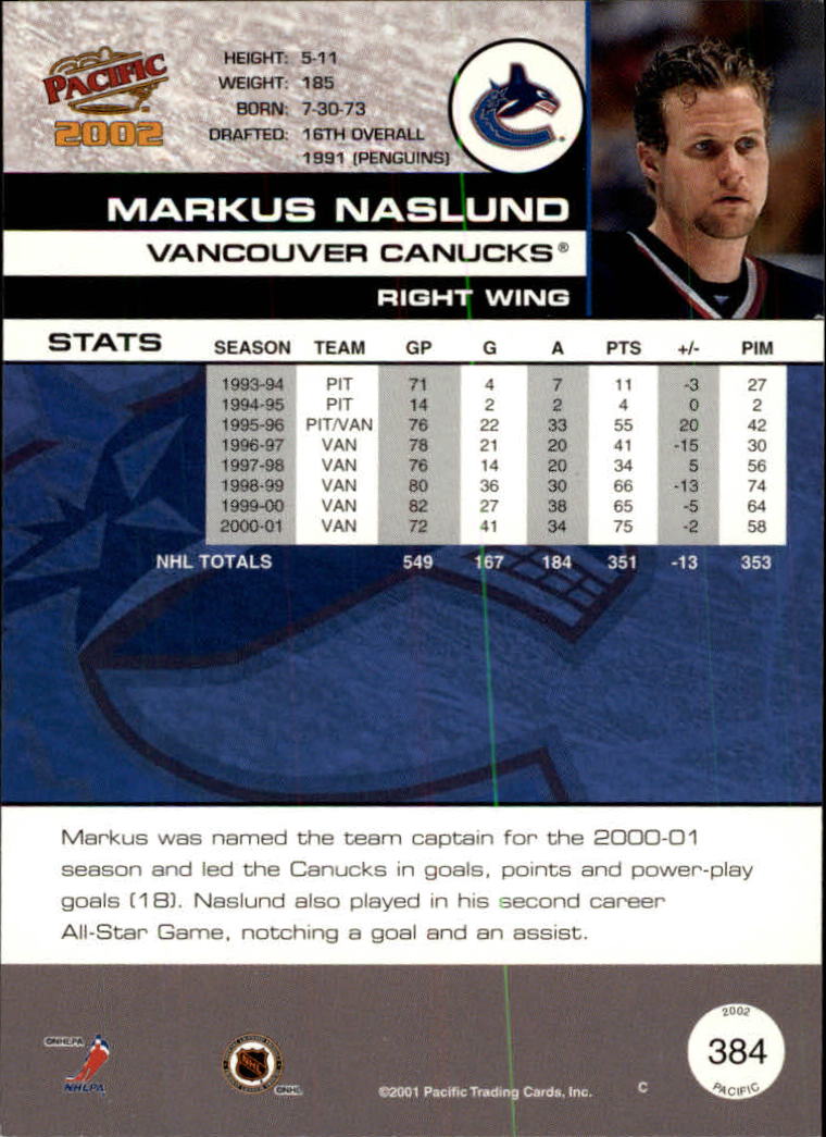 B0106- 2001-02 Pacific Hockey Karten 1-452 + Rookies -du Pick- 15 + Free US - Bild 355 von 391
