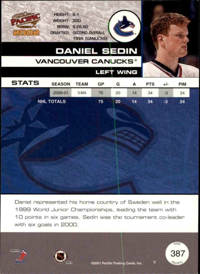 B0106- 2001-02 Pacific Hockey Karten 1-452 + Rookies -du Pick- 15 + Free US - Bild 359 von 391