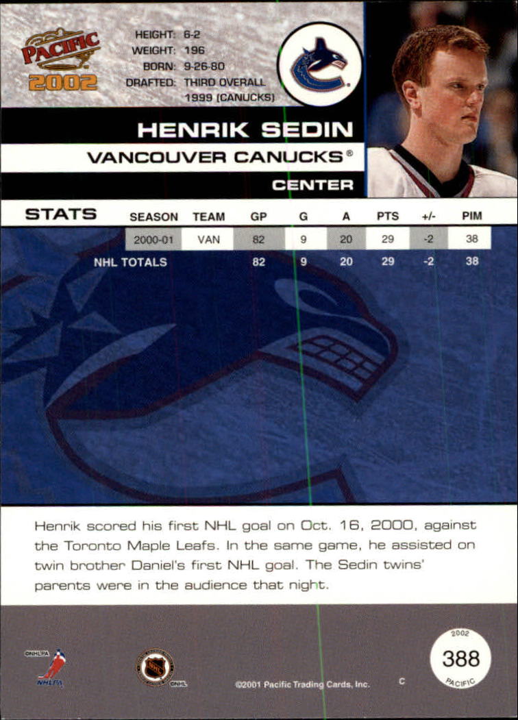 B0106- 2001-02 Pacific Hockey Karten 1-452 + Rookies -du Pick- 15 + Free US - Bild 361 von 391