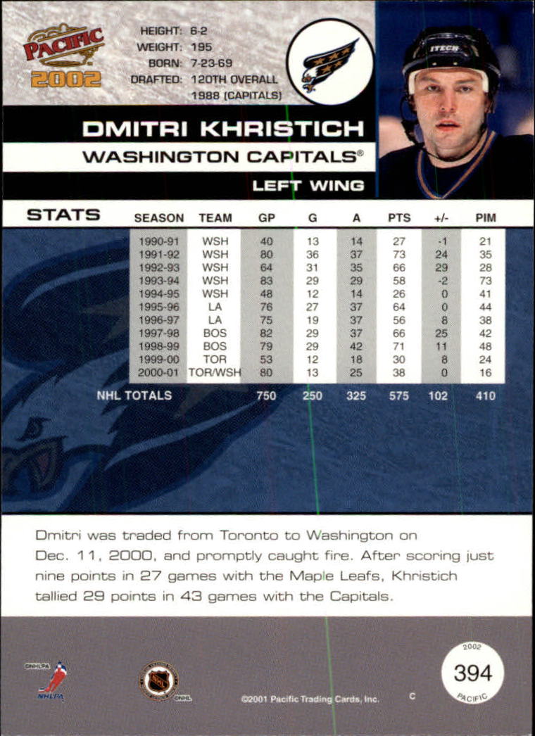 B0106- 2001-02 Pacific Hockey Karten 1-452 + Rookies -du Pick- 15 + Free US - Bild 369 von 391