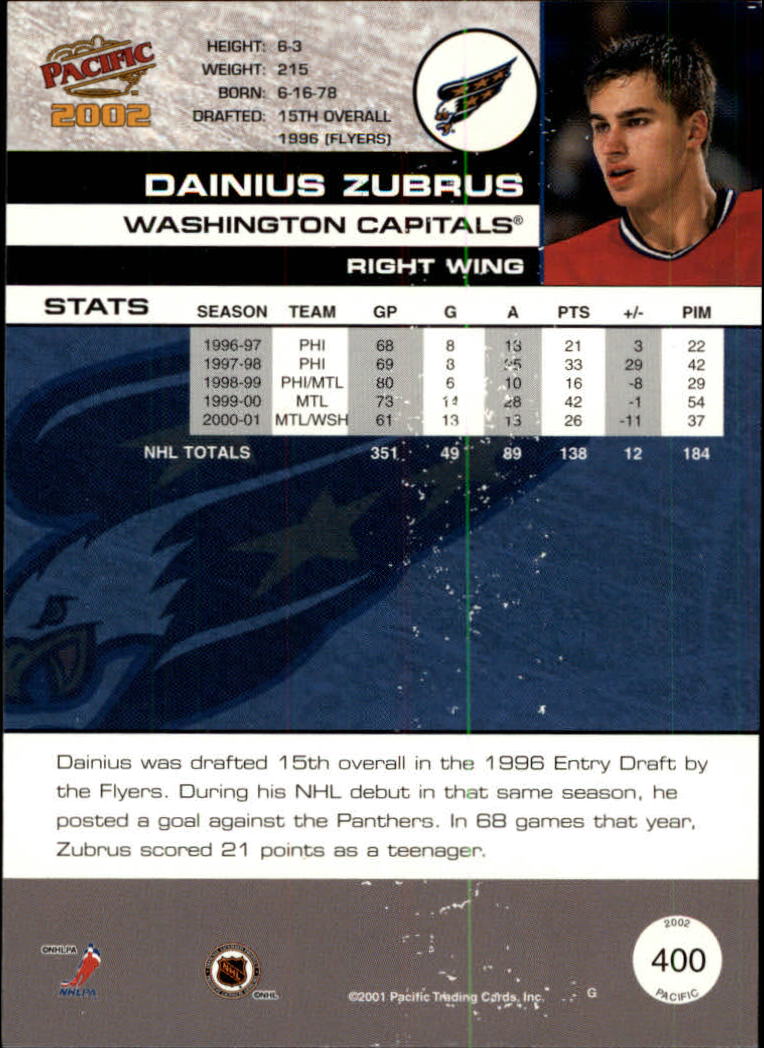 B0106- 2001-02 Pacific Hockey Karten 1-452 + Rookies -du Pick- 15 + Free US - Bild 375 von 391