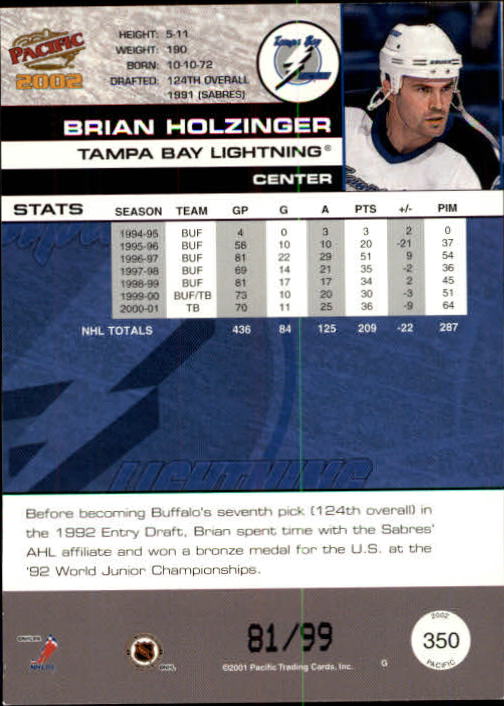 Sports Card Back
