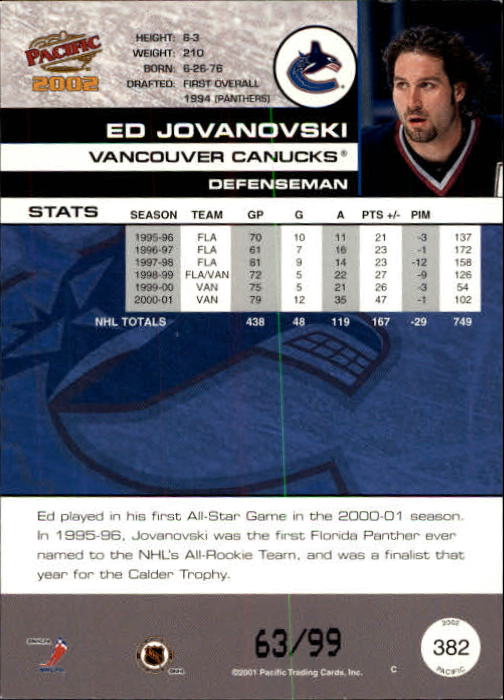 Sports Card Back