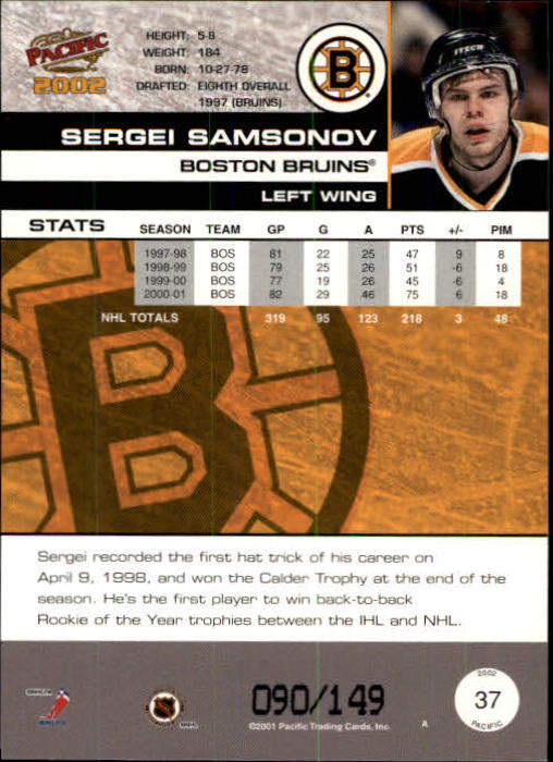 Sports Card Back