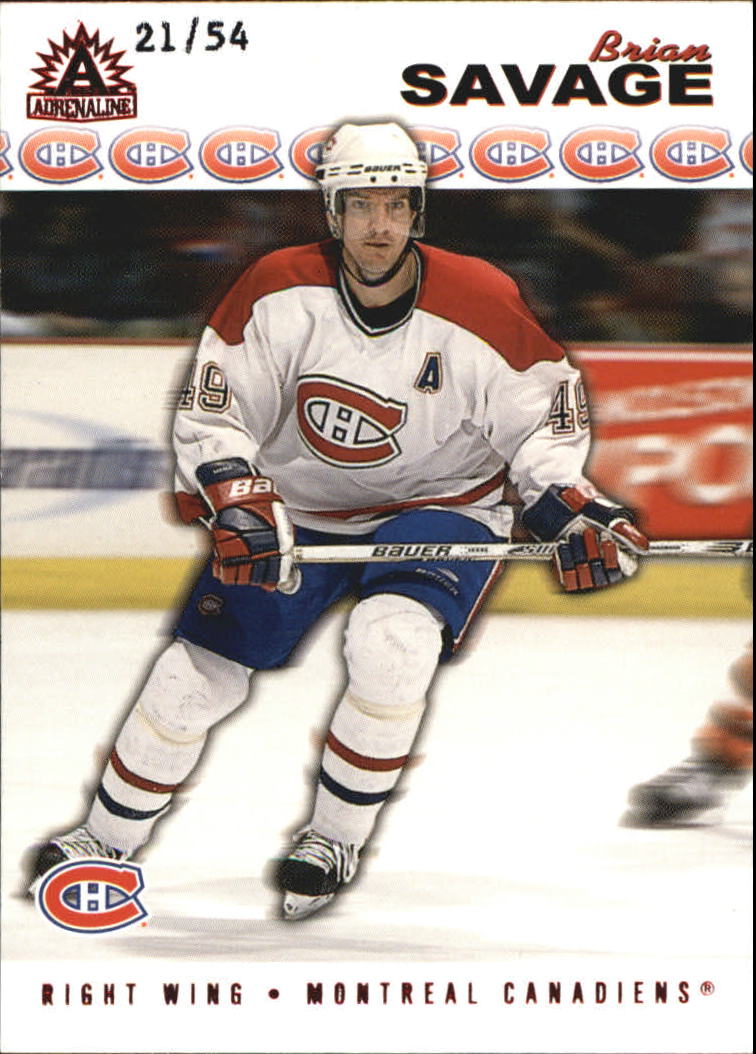 2001-02 Pacific Adrenaline Red #100 Brian Savage