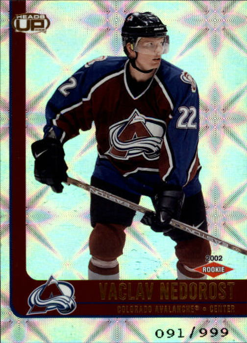 2001-02 Pacific Heads Up #105 Vaclav Nedorost RC