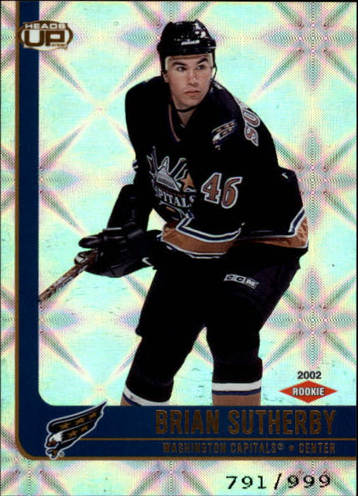 2001-02 Pacific Heads Up #120 Brian Sutherby RC