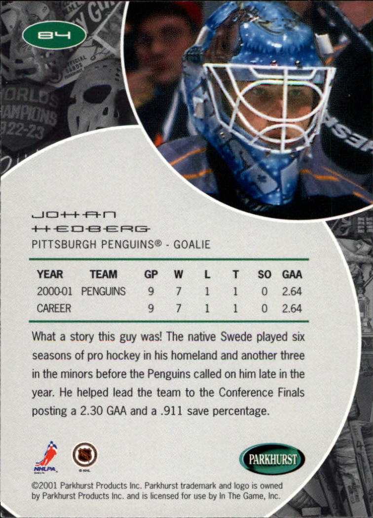 B2816- 2001-02 Parkhurst Hk Card #s 1-250 +Rookies -You Pick- 15+ FREE US SHIP - Picture 91 of 313