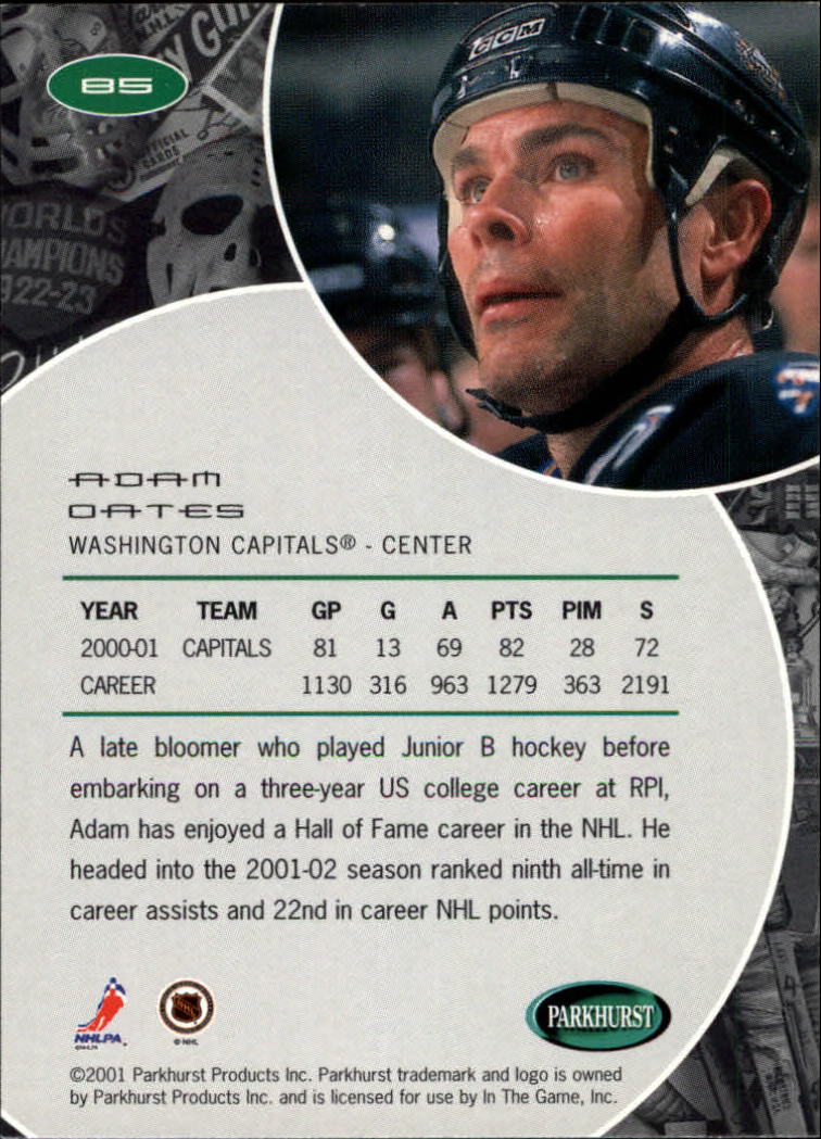 B2816- 2001-02 Parkhurst Hk Card #s 1-250 +Rookies -You Pick- 15+ FREE US SHIP - Picture 93 of 313
