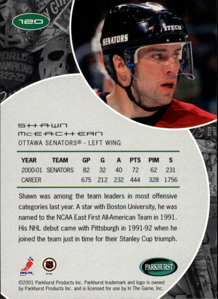 B2816- 2001-02 Parkhurst Hk Card #s 1-250 +Rookies -You Pick- 15+ FREE US SHIP - Picture 115 of 313