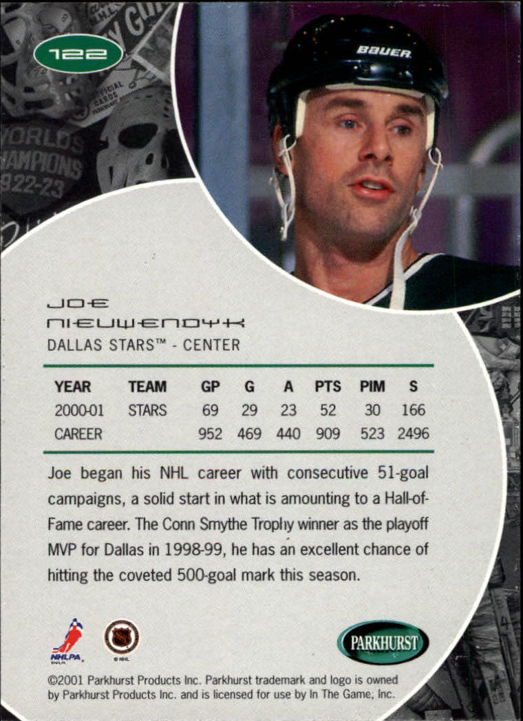 B2816- 2001-02 Parkhurst Hk Card #s 1-250 +Rookies -You Pick- 15+ FREE US SHIP - Picture 119 of 313