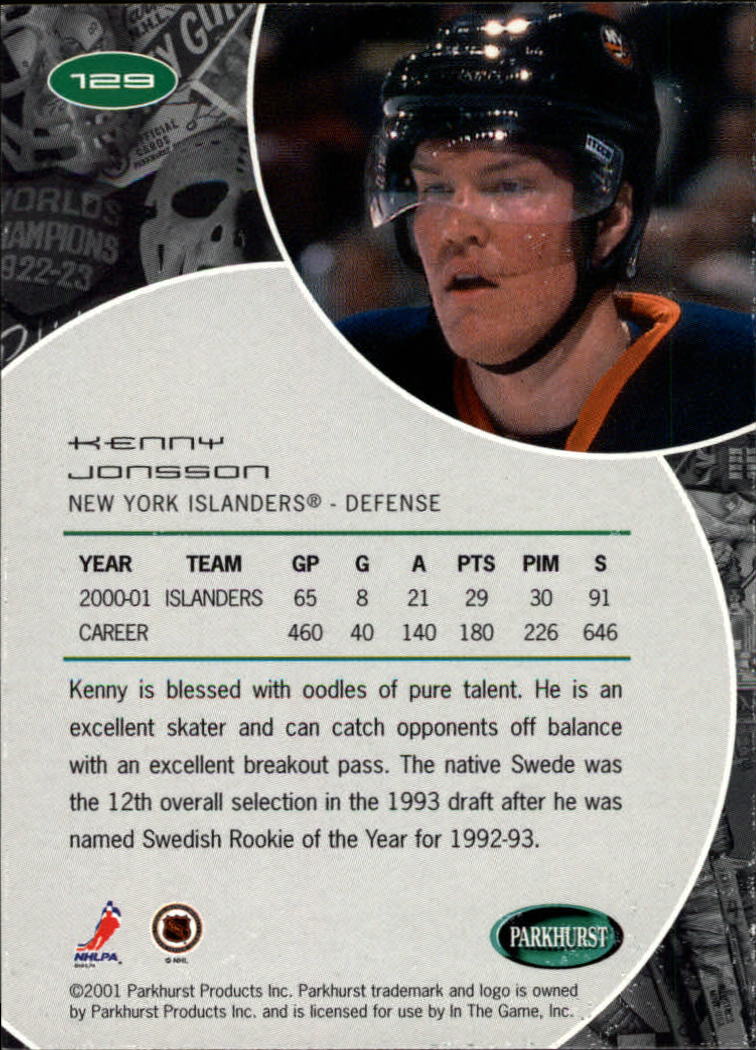 B2816- 2001-02 Parkhurst Hk Card #s 1-250 +Rookies -You Pick- 15+ FREE US SHIP - Picture 127 of 313