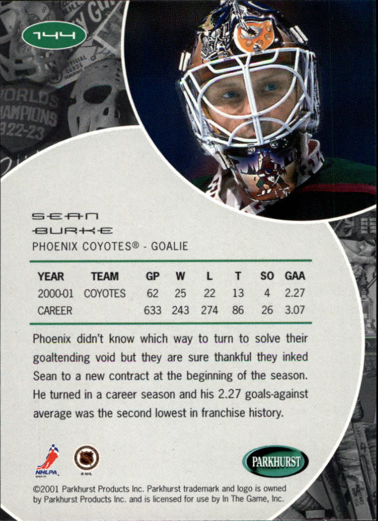 B2816- 2001-02 Parkhurst Hk Card #s 1-250 +Rookies -You Pick- 15+ FREE US SHIP - Picture 145 of 313