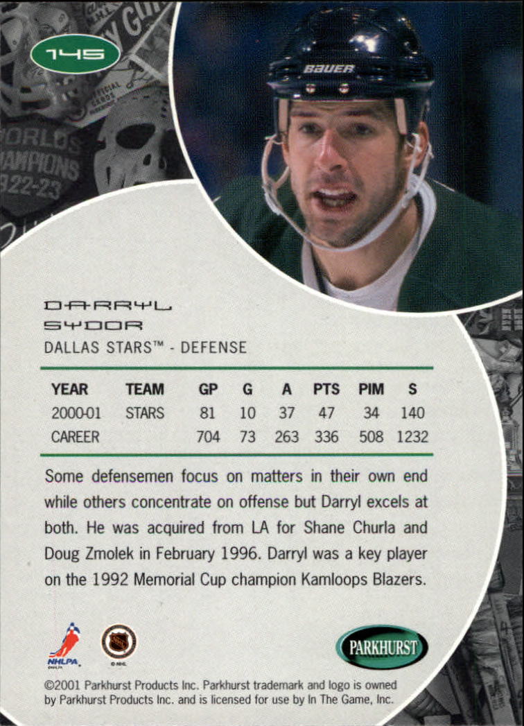 B2816- 2001-02 Parkhurst Hk Card #s 1-250 +Rookies -You Pick- 15+ FREE US SHIP - Picture 147 of 313