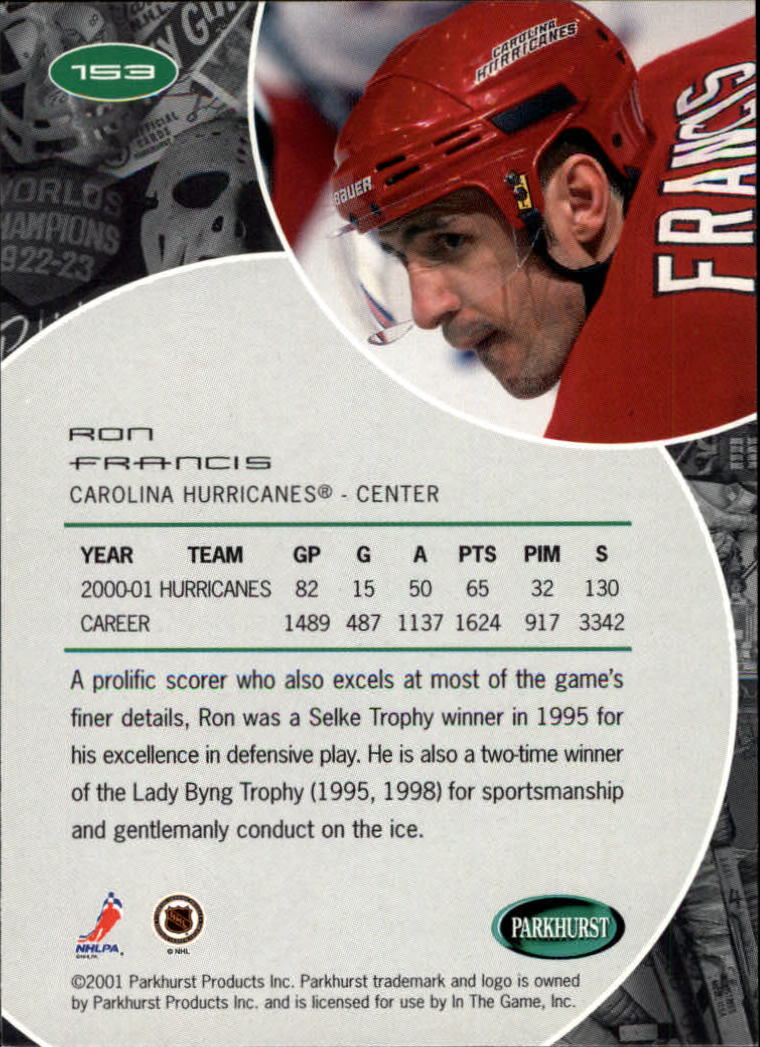 B2816- 2001-02 Parkhurst Hk Card #s 1-250 +Rookies -You Pick- 15+ FREE US SHIP - Picture 159 of 313