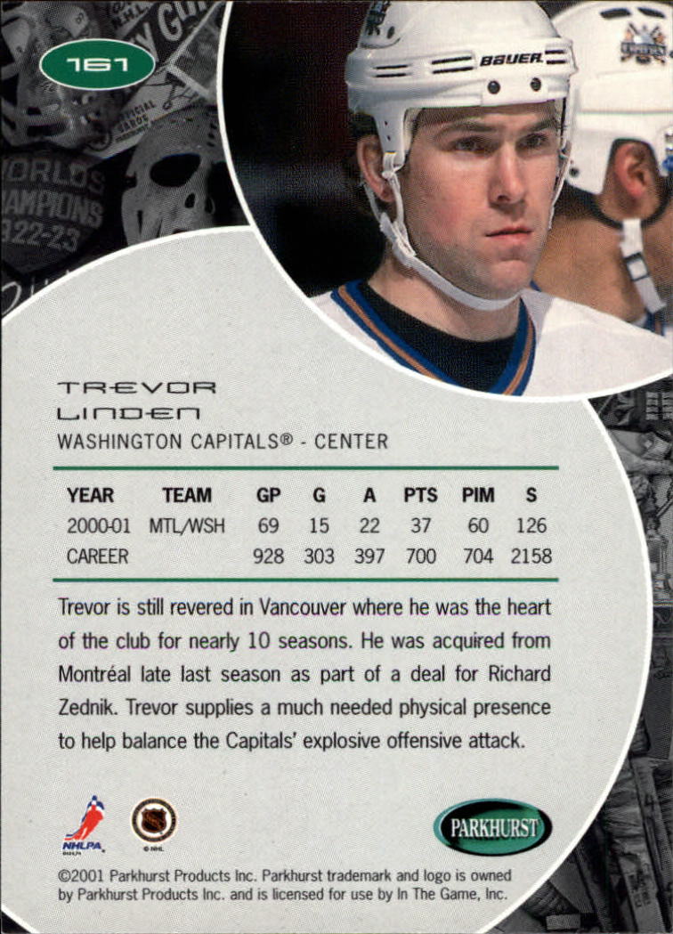 B2816- 2001-02 Parkhurst Hk Card #s 1-250 +Rookies -You Pick- 15+ FREE US SHIP - Picture 165 of 313