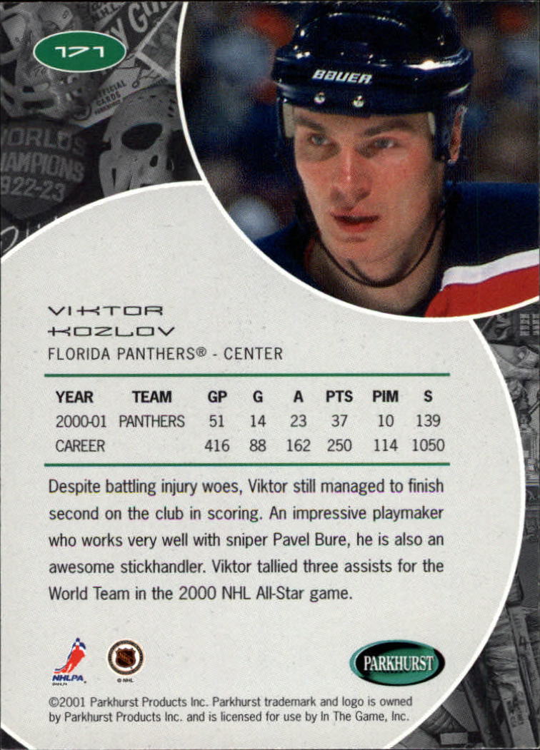 B2816- 2001-02 Parkhurst Hk Card #s 1-250 +Rookies -You Pick- 15+ FREE US SHIP - Picture 181 of 313