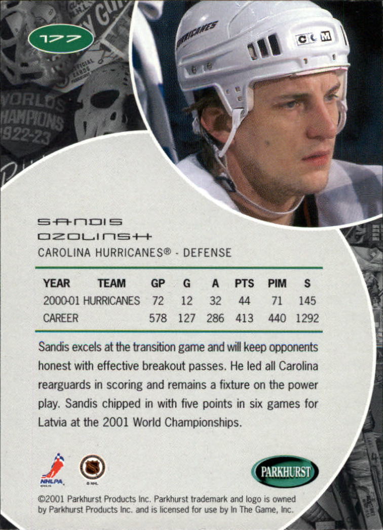 B2816- 2001-02 Parkhurst Hk Card #s 1-250 +Rookies -You Pick- 15+ FREE US SHIP - Picture 189 of 313