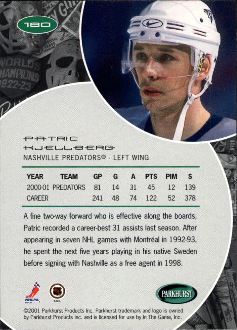 B2816- 2001-02 Parkhurst Hk Card #s 1-250 +Rookies -You Pick- 15+ FREE US SHIP - Picture 195 of 313