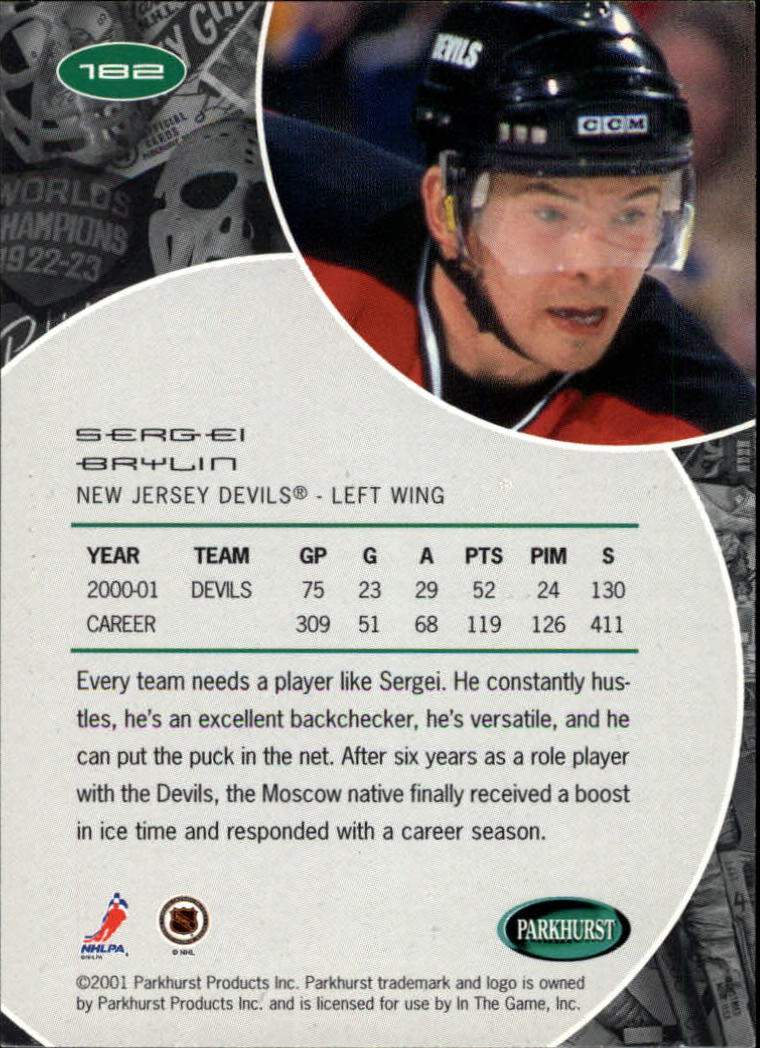 B2816- 2001-02 Parkhurst Hk Card #s 1-250 +Rookies -You Pick- 15+ FREE US SHIP - Picture 199 of 313