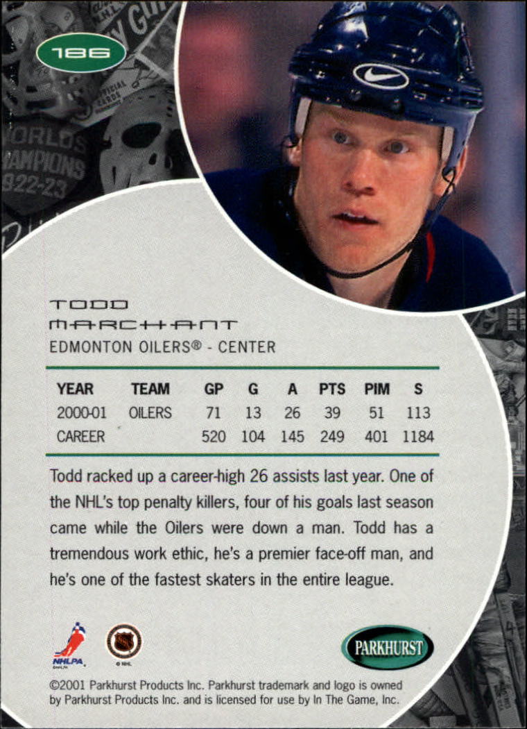 B2816- 2001-02 Parkhurst Hk Card #s 1-250 +Rookies -You Pick- 15+ FREE US SHIP - Picture 203 of 313