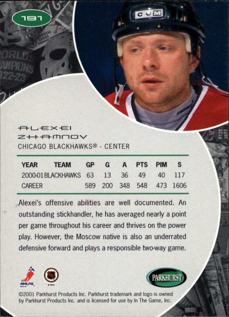 B2816- 2001-02 Parkhurst Hk Card #s 1-250 +Rookies -You Pick- 15+ FREE US SHIP - Picture 213 of 313