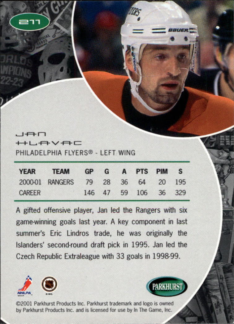 B2816- 2001-02 Parkhurst Hk Card #s 1-250 +Rookies -You Pick- 15+ FREE US SHIP - Picture 249 of 313