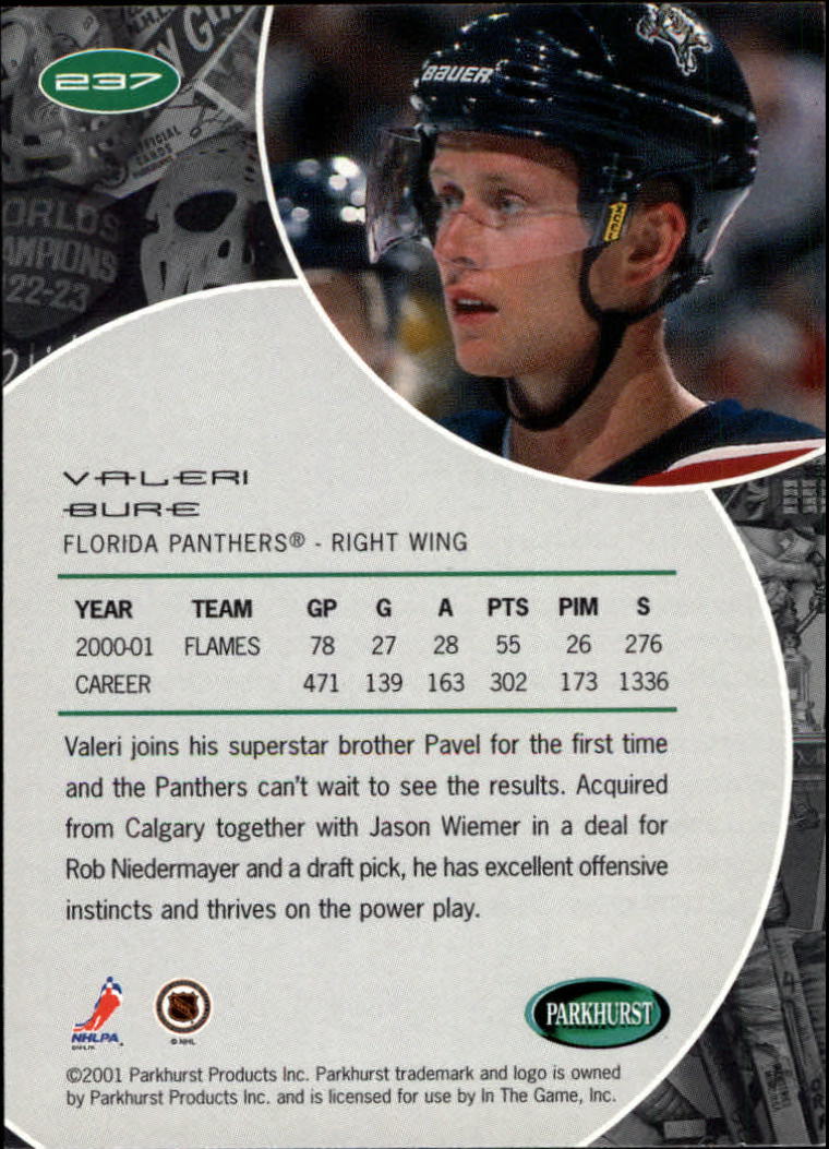 B2816- 2001-02 Parkhurst Hk Card #s 1-250 +Rookies -You Pick- 15+ FREE US SHIP - Picture 291 of 313