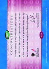 Sports Card Back