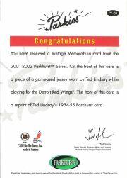 Sports Card Back
