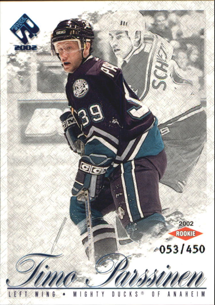 2001-02 Private Stock Retail #112 Timo Parssinen RC